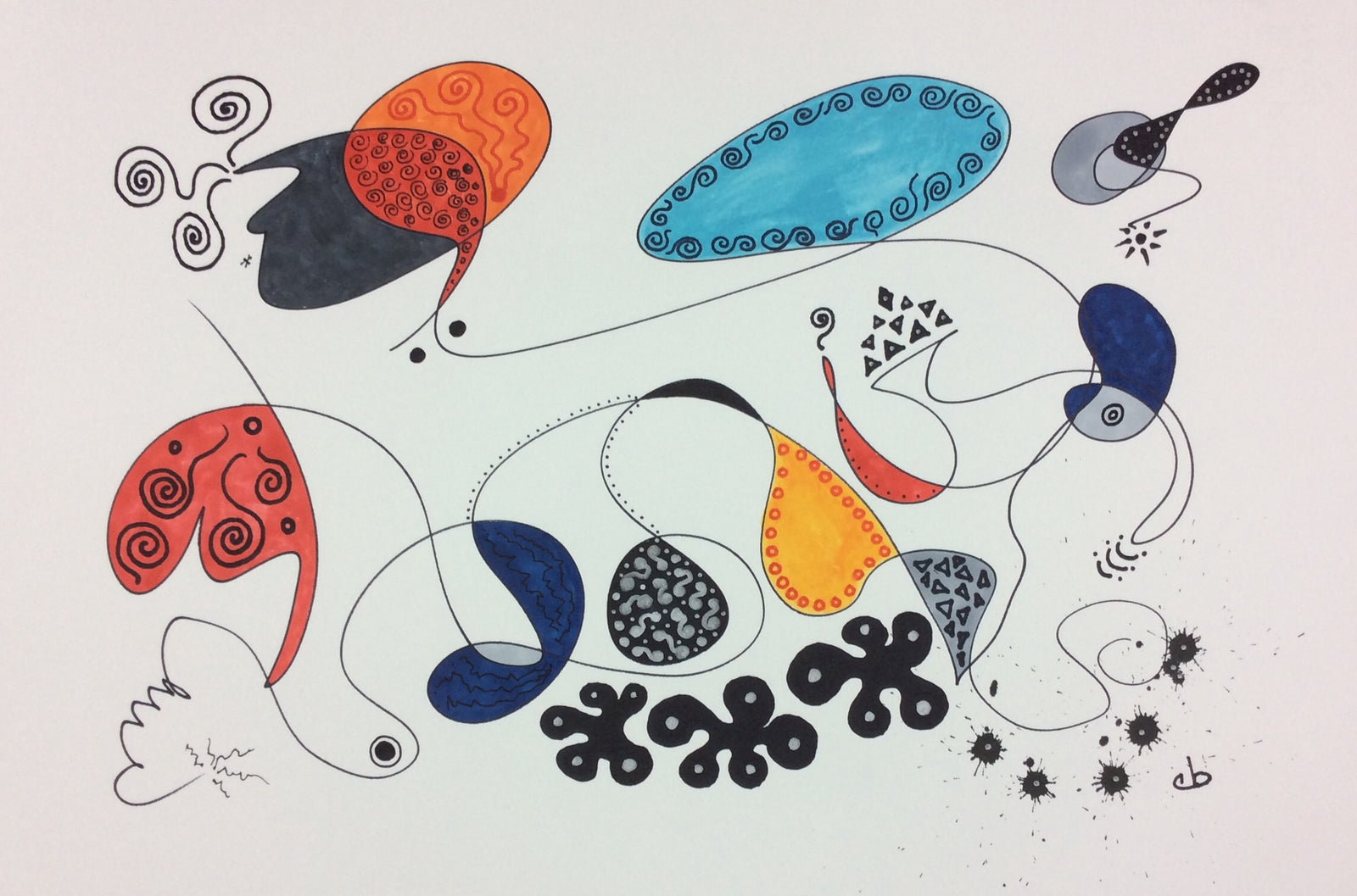 Christine Bishop Beach Drawing